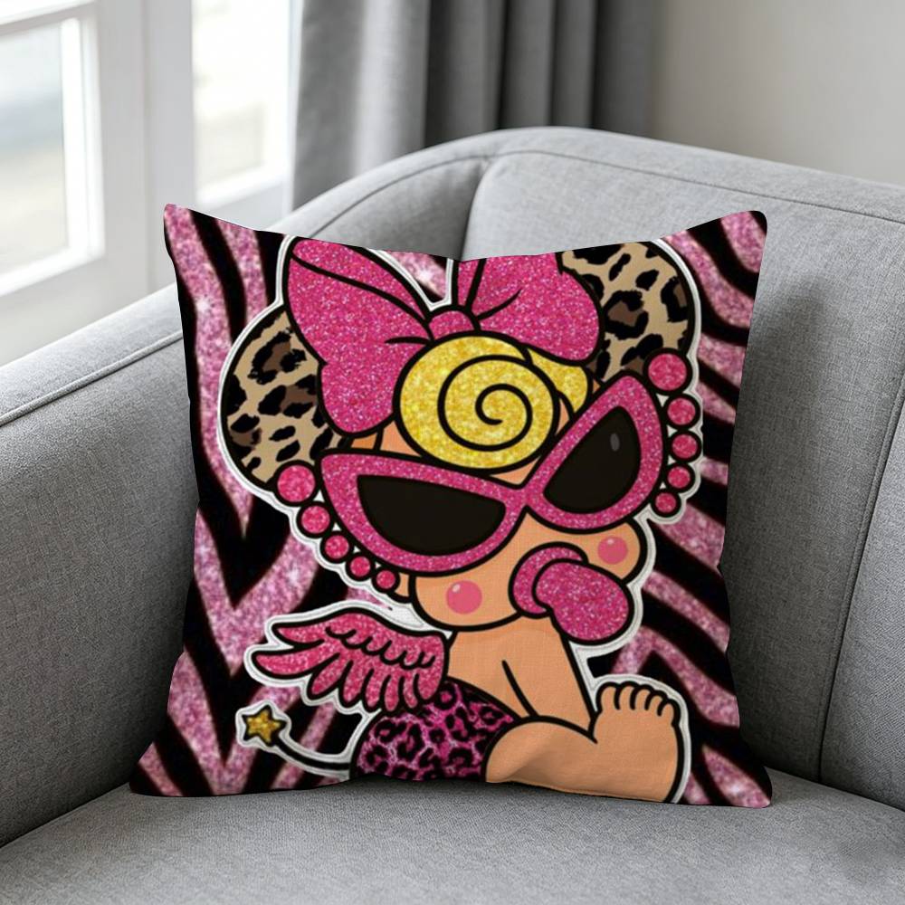 Hystericc Miniii Pillow cover Soft Microfiber Pillowcase Home Sofa Decor Surprise Decorative printed