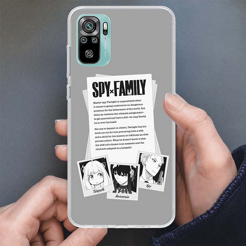 Spy×Family Anime Phone Case For Xiaomi Redmi 9 9A 9C 9T 10 10A 10C 8 8A 7 7A 6 6A S2 K20 K40 Pro Soft Cover Silicone Shell