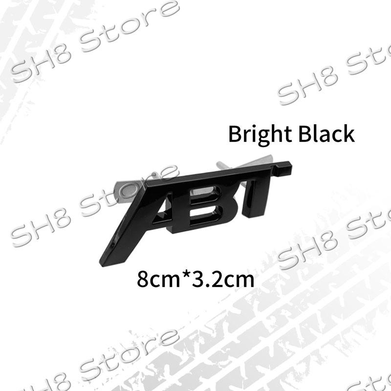 3D Kovové Logo ABT Znak na Přední Mřížku Auta Odznak na Zadní Víko Kufr Nálepka Pro SQ5 RS3 RS4 RS6 S3 S5 Q5 Q8 A3 A4 A6 Decal ABT Příslušenství