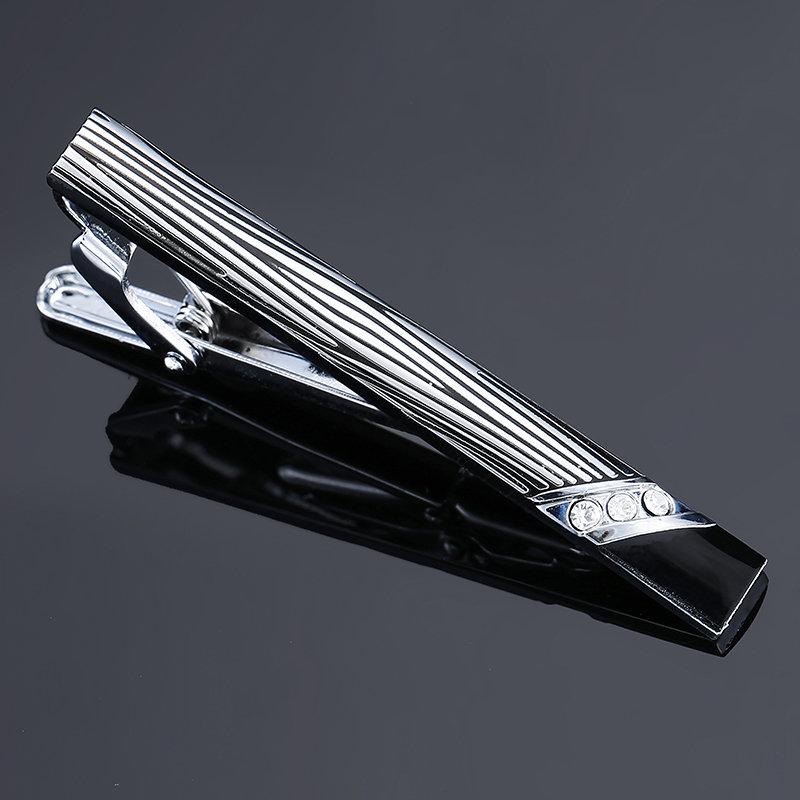 high-end Tie Clip Classic golden Clasp Pin for men's Accessories jewelry gifts