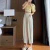 Women's Summer Thin Loose and Slim Carrot Pants High Waist Nine-point Outer Wear Ice Silk Sun Protection Casual Harem Pants