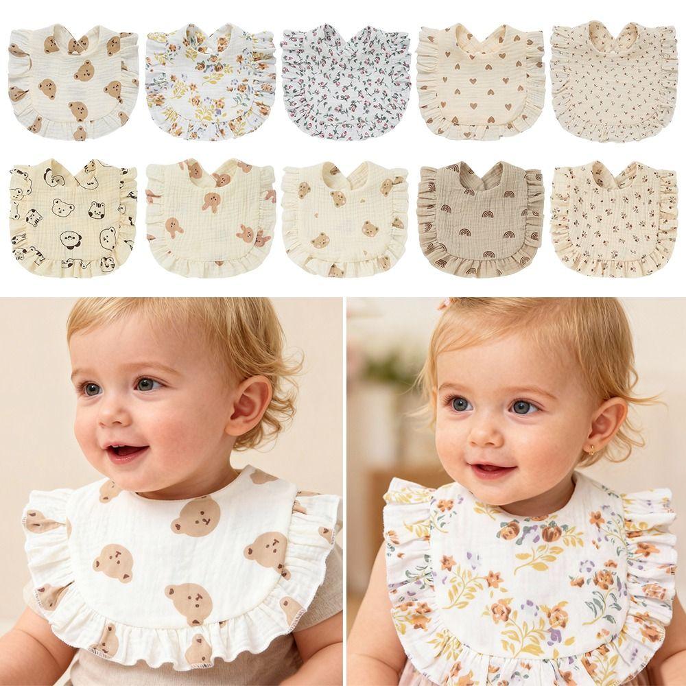 Cotton Infant Burp Cloths Colorful Baby Feeding Bib Creative Newborn Bibs  Baby Accessories