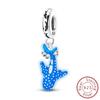 Charms Bead Copper Luminous Whale Shark Dangle Pendant Fit Bangle Bracelet Necklace Diy Jewelry