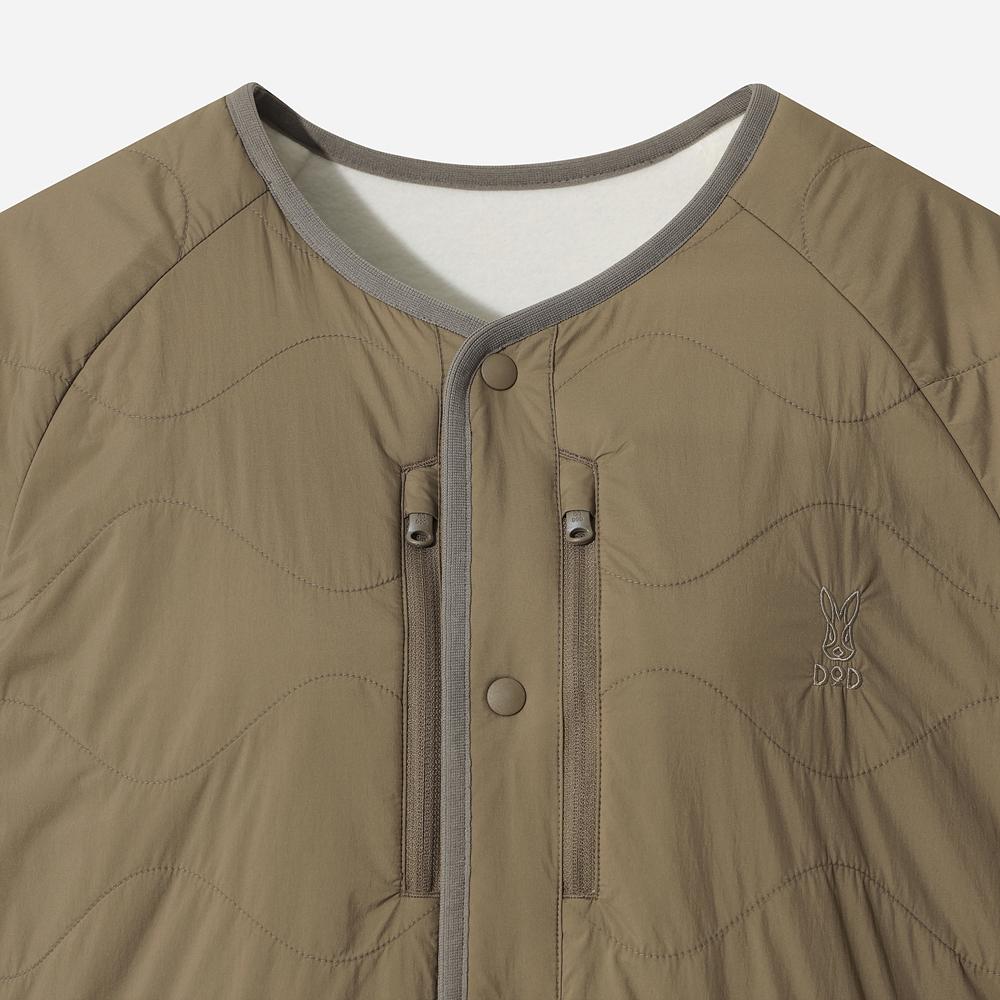 DOD Women'S) Riverwave Reversible Quilted Jacket (Dark Beige)