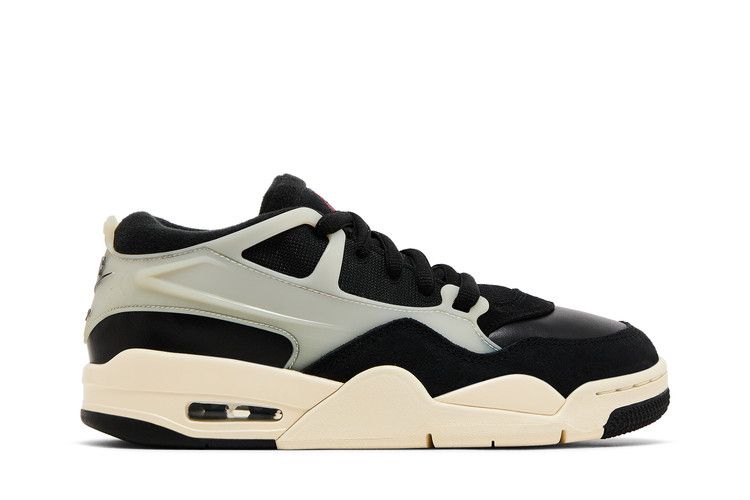 Kids' Sneakers Jordan 4 RM Black Sail (GS) Black/Gym Red/Sail/Coconut Milk