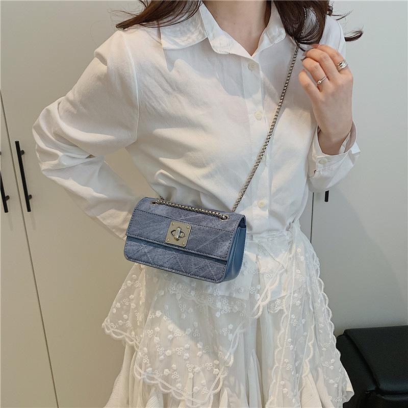 Chain Bag Women's New Fashion Small Square Bag Shoulder Messenger Bag