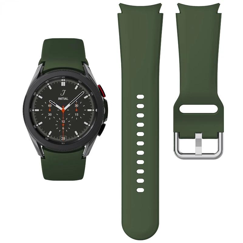 20mm Silicone Strap For Samsung Galaxy Watch 7/6/5/4 40mm 44mm Pro 45mm Bracelet Belt Galaxy Watch 6 4 Classic 47mm 46mm Correa