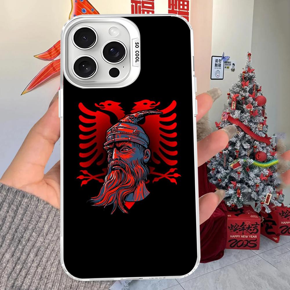 

Albania Albanians Flag Phone Case For IPhone 16 15 14 13 12 11 Pro Max X XR XSMAX 8 7 Plus Matte Shockproof Back Cover iPhone 16pro max