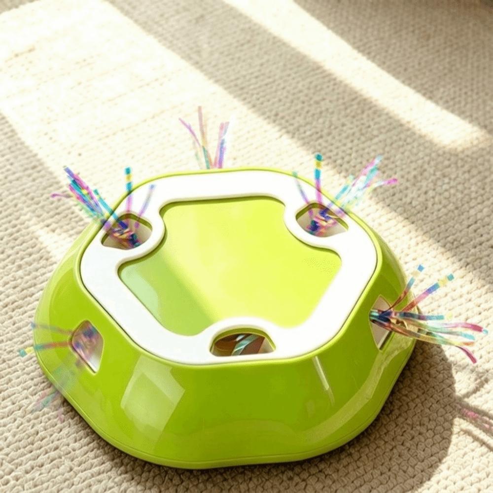 Intelligentes Elektrisches Teleskop-Scheiben-Katzen-Spielzeug Whack-A-Mole Interaktives Katzen-Spielzeug Kätzchen-Spielzeug