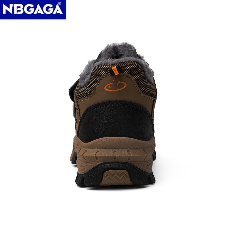 Zimní dětské ležérní sněhové kotníkové boty Protiskluzové venkovní horolezecké boty Módní dětské nepromokavé teplé tenisky