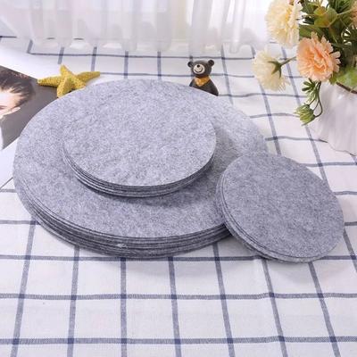 24PCS Ktichen Supplies Felt Dish Protection Pad Soft Anti-Friction Plate Dividers Separator Protector Food Plate Divider Home