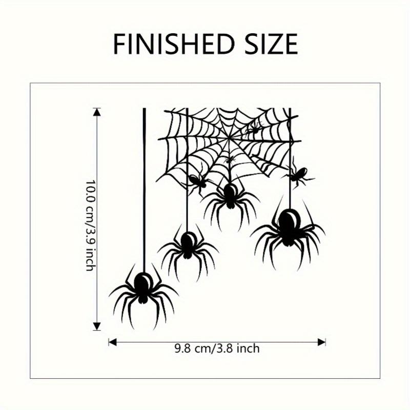 3Pcs PVC Spider Wall Decal for Light Switch Removable Spider Web Sticker Festive Home Decoration for Living Room, Bedroom, and Party Decor