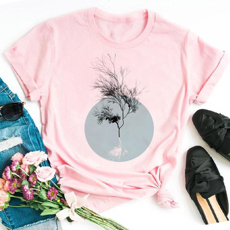 Love Font Geometric Print T Shirt Women New Fashion Black T Shirt 90S Ladies Casual Tops Female Short Sleeve O-Neck Tee Shirts