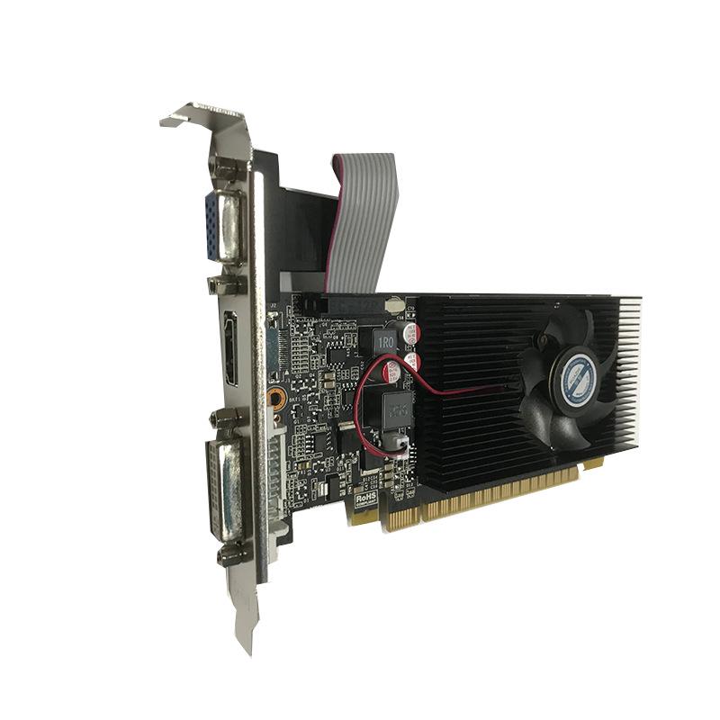 Huazhi GT210 1GB DDR2 Nízkoprofilová grafická karta PCI-E, Podpora dvou monitorů, 2letá záruka