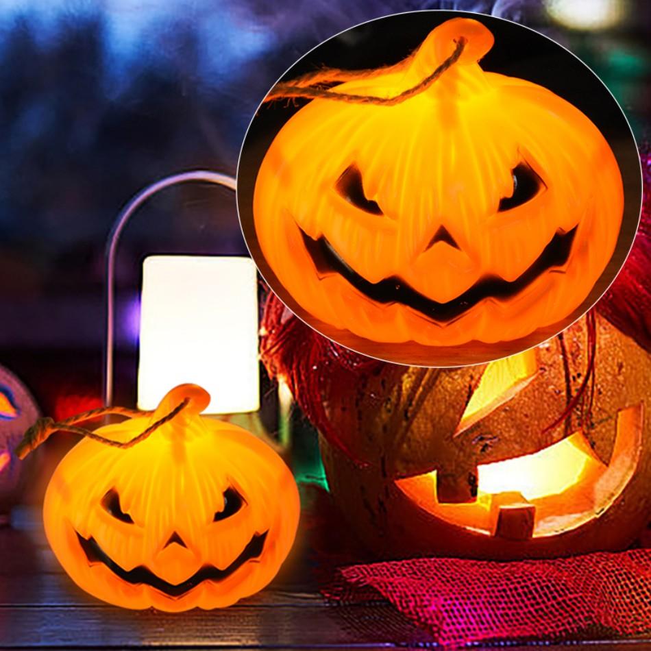 1-6p Pumpkin Lantern Candle Light Halloween Skull Ghost Face Lamp Kids Gift For Bedroom Garden Party Decoration Atmosphere Light