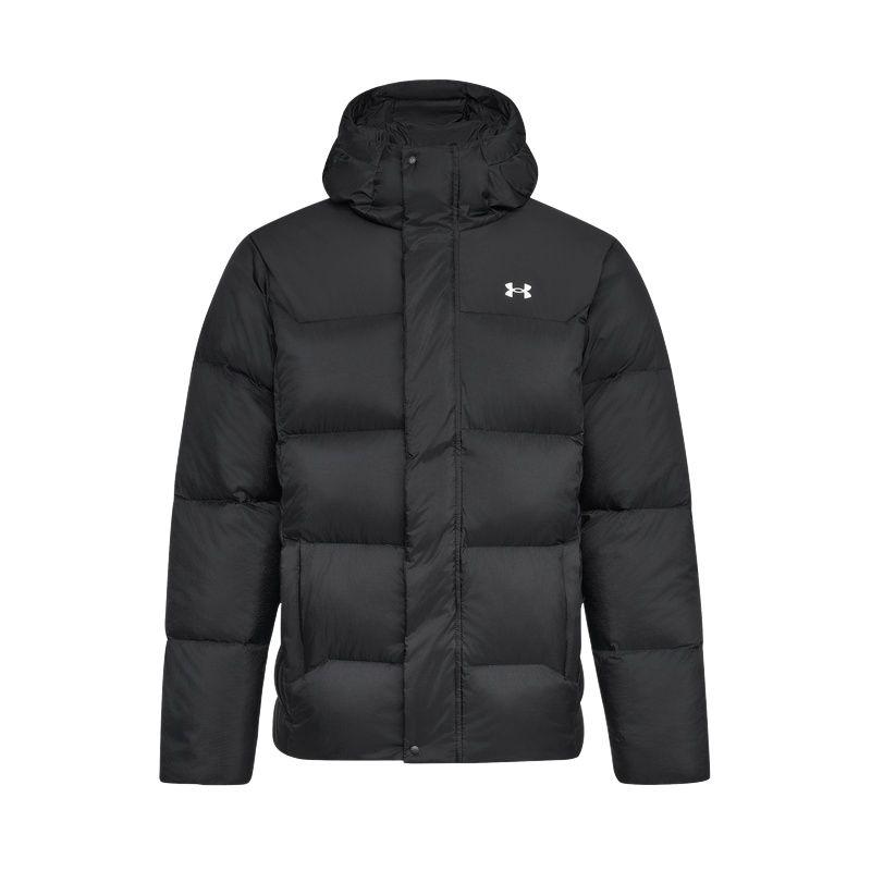 

Under Armour FW25 Удобная Теплая Сокровище Свободного Кроя Однотонная Толстовка с Капюшоном и Длинными Рукавами Повседневная Уличная Для Поездок Спорт Молния Пуховик 6012832-001 2XL
