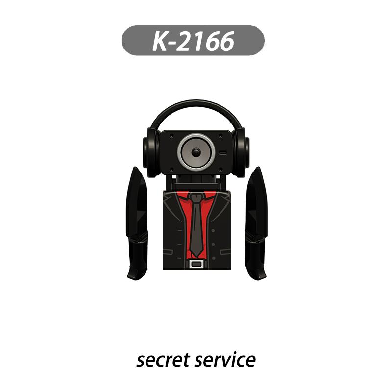 MOC Skibidi Toilet Man Vs Monitor Building Blocks The Audio and Camera Man Toys For Children Christmas Birthday Gift