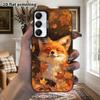 Phone Case: 2D Flat Samsung Galaxy A34 A35 M05 M06 S20 S22 S21 FE Plus 5G Protective Case, Couple Style, Sleeping Fox, Christmas and Halloween Gifts