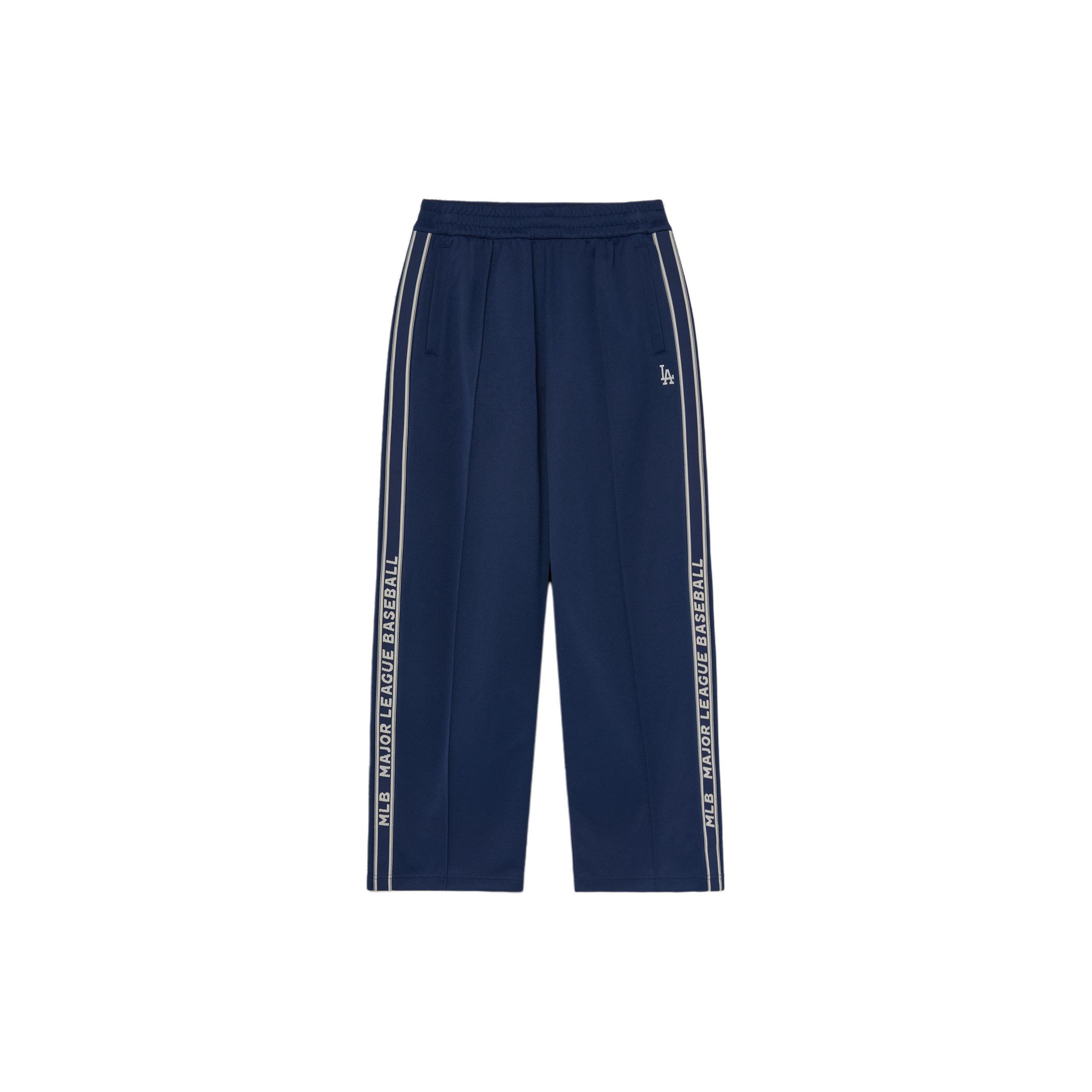 MLB Casual Pants Unisex Blue Moderate Wide Leg Pants 3APTB0934-07NYS L
