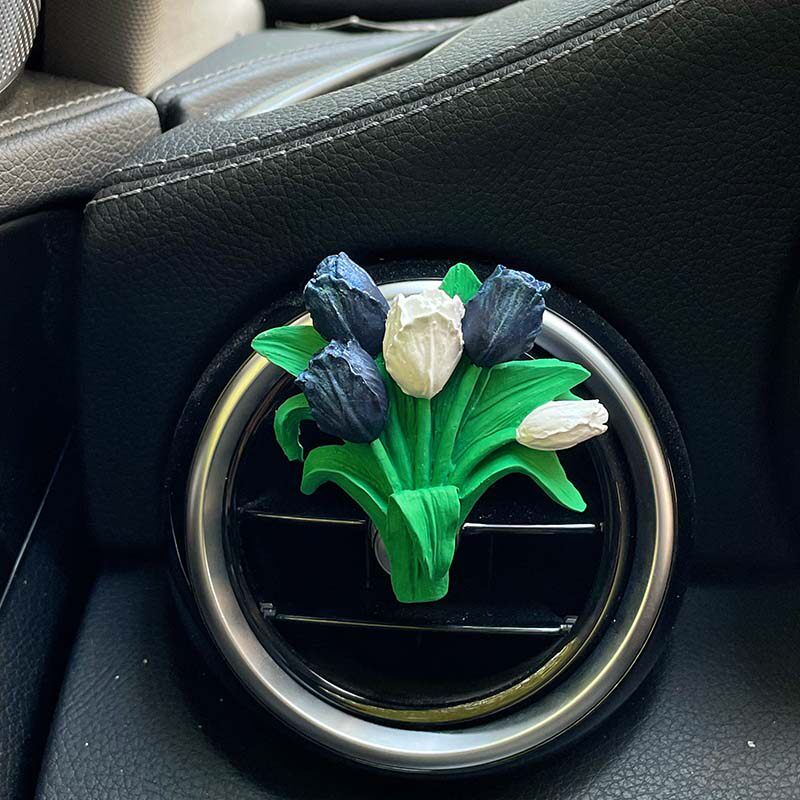 Car Perfume, Pink Tulip, Car Air Conditioner Vent Decoration, Diffuser Stone, Fragrance Gift, Light Fragrance