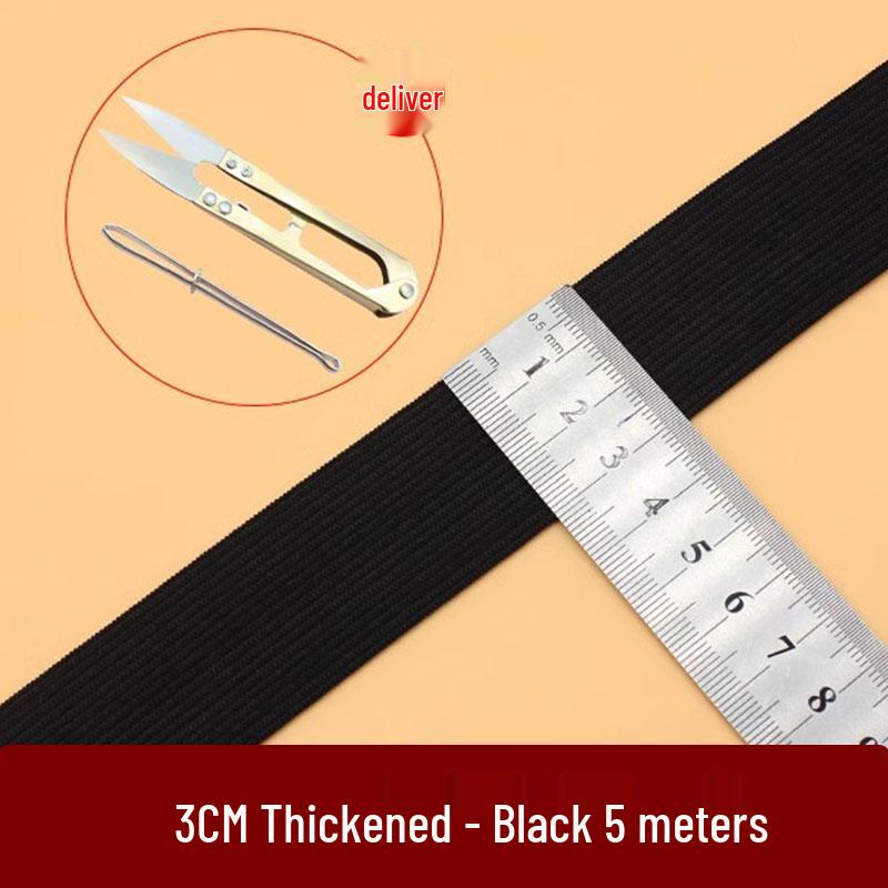 Hohelastisches, strapazierfähiges, breites Gummiband für Taille, Bündchen und Säume