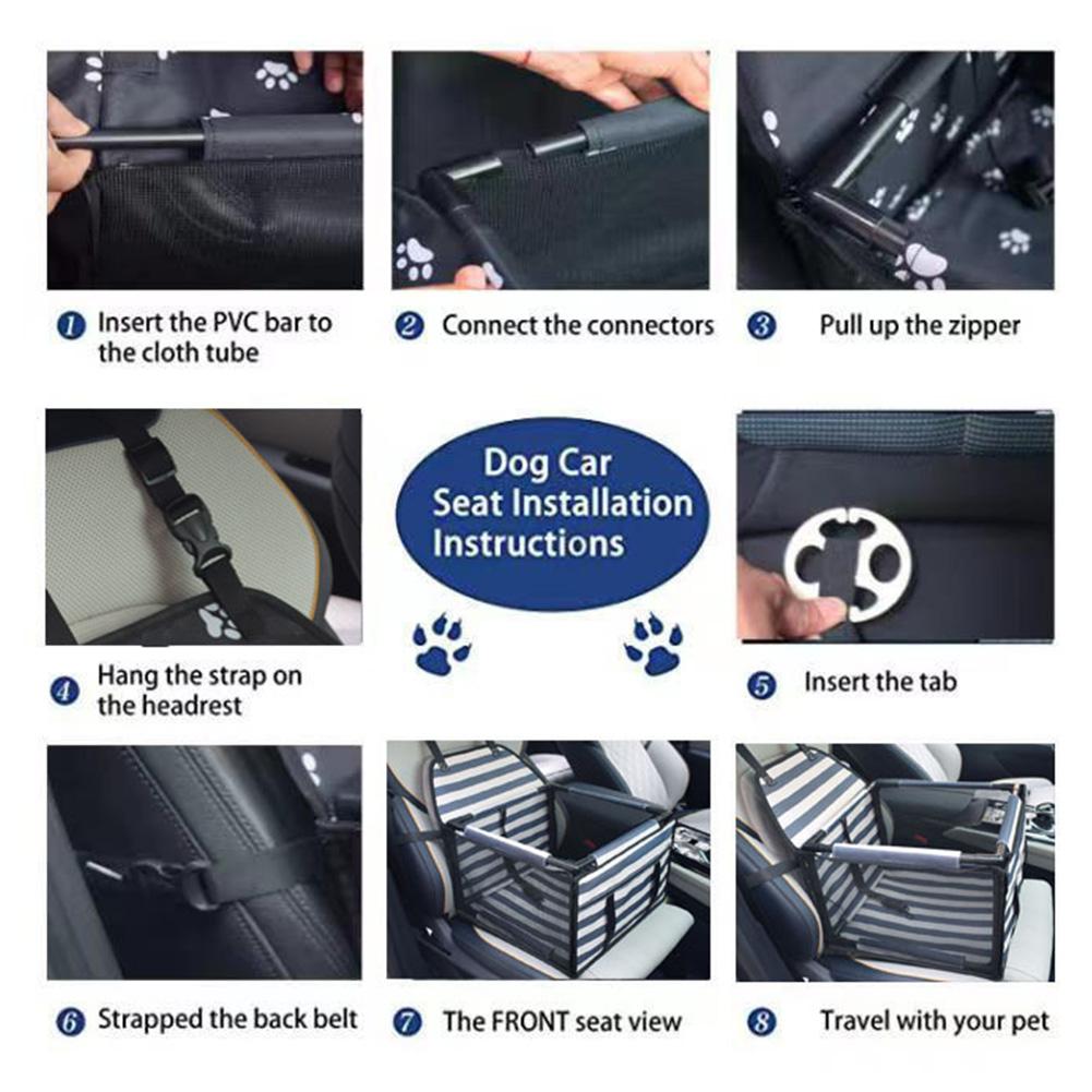 Pet Travel Dog Car Seat Cover Waterproof Pet Dog Carriers Bag Cat Transport Hammock Dog Car Seat Basket for Small Medium Dogs