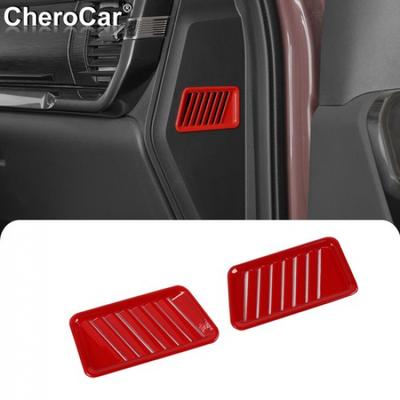 Seitliche Armaturenbrett Klimaanlagenausströmer Blende für Ford F150 + Zubehör Rot