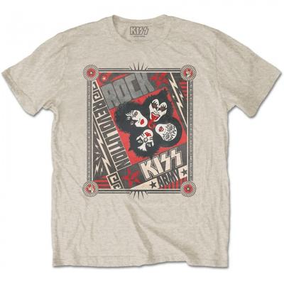 Kiss Unisex Yetişkin Rock Revolution Pamuklu Tişört