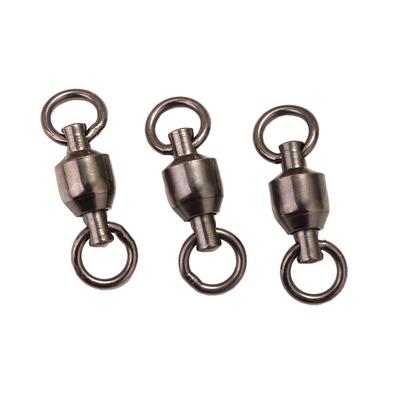 Nickle High Strength Rolling Fishing Accessories Barrel Stainless Steel Swivel Ring Solid Ring Fishing Connector Ball Bearing