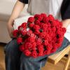 Romantic Rose Bouquet Plush Blanket For Valentine's Day Gift For Girlfriend Wife Mom Wedding Anniversary Decoration