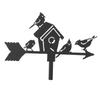Outdoor Weather Vane Measuring Tools Farm Scene Roof Mount Wind Direction Indicator, for Garden