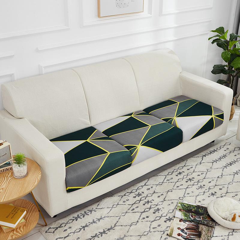 Stretch Printed Fabric Single Sofa Cushion Sofa Cushion Sofa Cushion With Handrail 63x65x20cm 2398₽