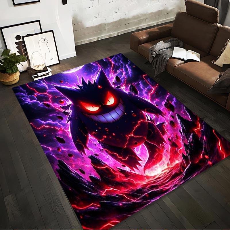 

Cartoon Monster Purple Lightning Decorative Carpet for Living Room Suitable for use as an anti-slip for living room bedroom sofas 40x60cm( 15x23in )