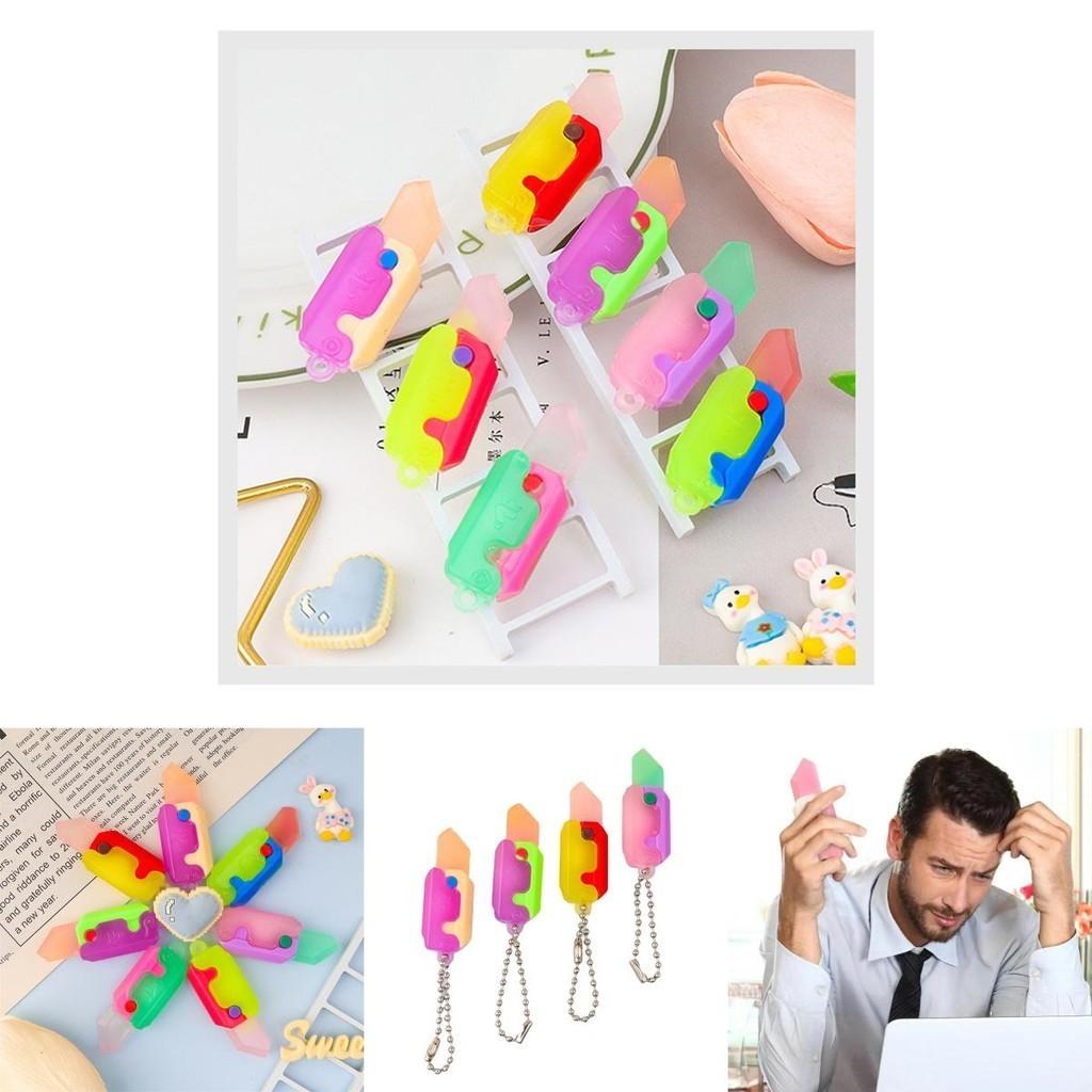 Mini Carrot Knife Keychain In Different Colors Creative Key Pendant Decompression Toy Small Size Carrot Knife Soft Rubber Material