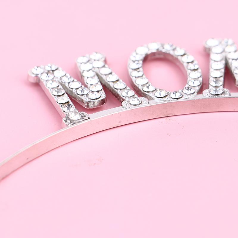 Rose Golden Silver Color Mom To Be Tiara Crown Headband For Party Decorations