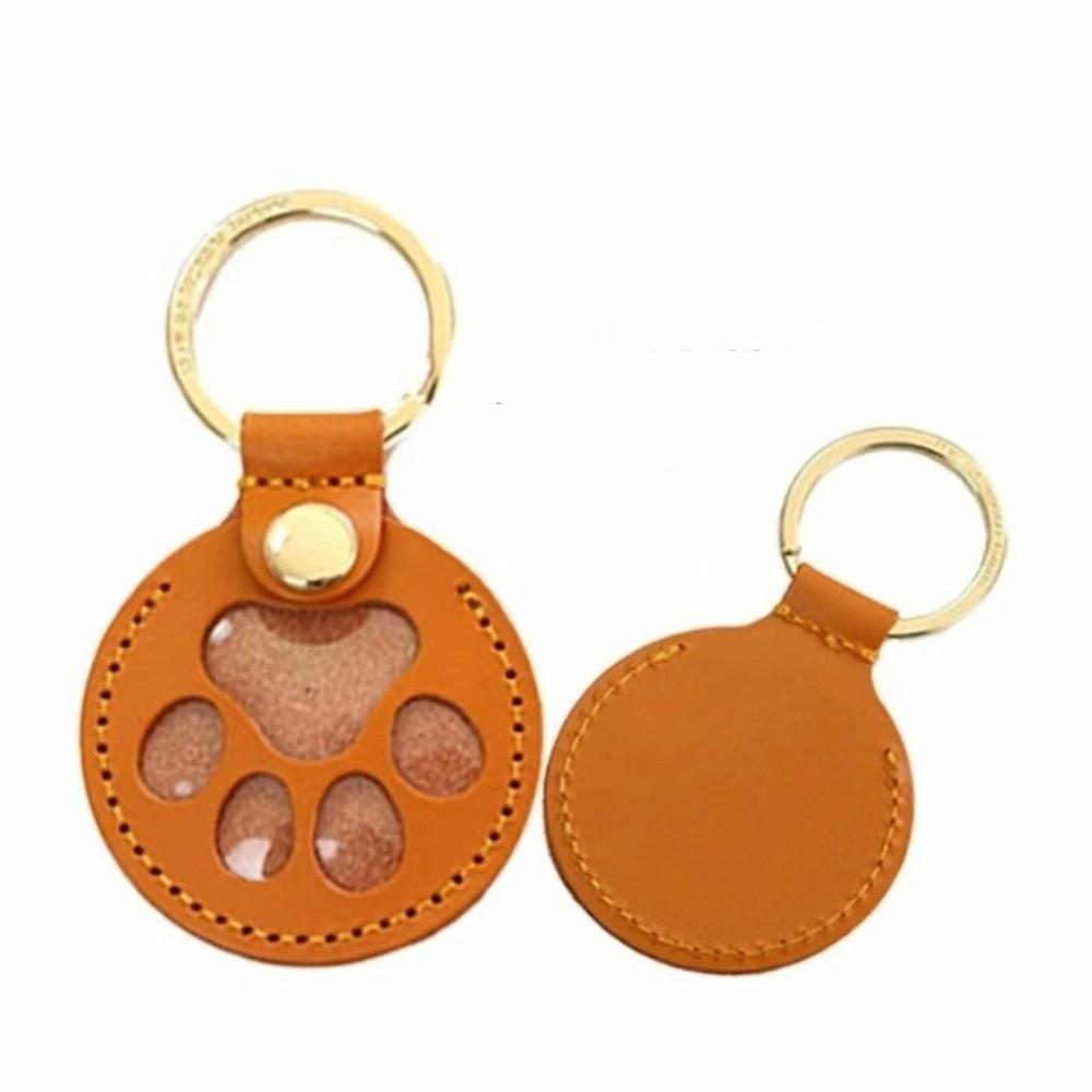Puppy Pet Hair Storage Bag Keyring Dogs Paw Pendant Cute Pet Hair Keychain  Hanging Accessory