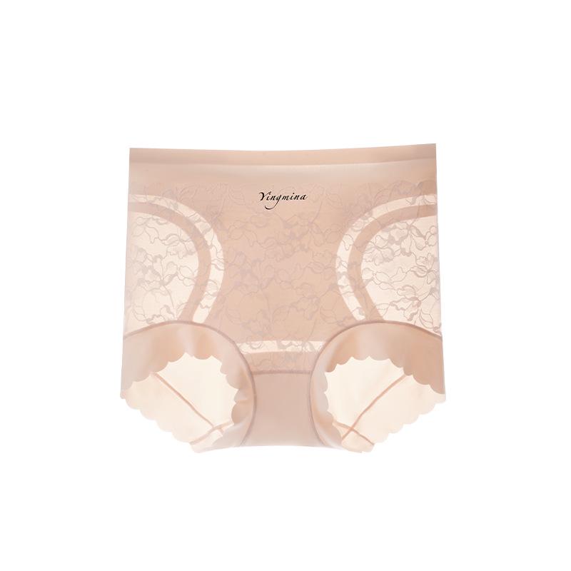 2025 Summer Tummy Control Lace High-Waist Women's Panties: Comfortable Fashion Triangle