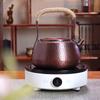 New handmade copper pot, Household pure copper kettle, Vintage health teapot uncoated purple copper boiling tea kettle, 1.2L