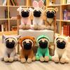 Lifelike Stuffed Simulation Dog Plush Sharpei Pug Lovely Puppy Plushie Toy Animal Children Kids Birthday Christmas Gifts Decor