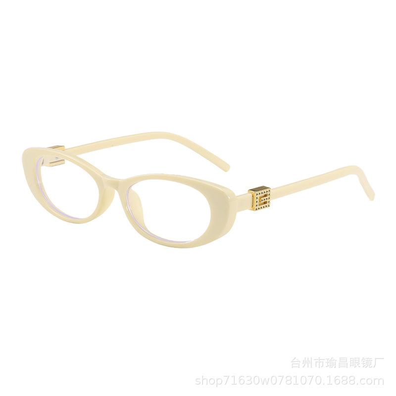 New fashionable and simple small frame sunglasses, European and American high-end retro sunglasses, anti-ultraviolet women's tide street shooting