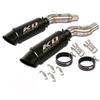 For Kawasaki Z1000 2010-2020 Z1000SX 2010-2019 Motorcycle Exhaust System Left Right Side Mid Pipe Muffler Tube Stainless Steel