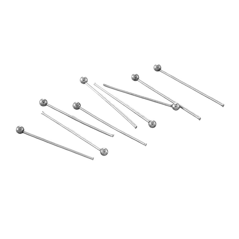 Color 100Pcs/Lot Accessories DIY 20 25 30mm Beads Head Pins Jewelry Findings Earring Making T-pins