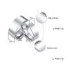 Chic Simple Women Rings Stainless Steel Plain Band 2/4/6/8/10mm Tube Shape Ring Candid Jewelry
