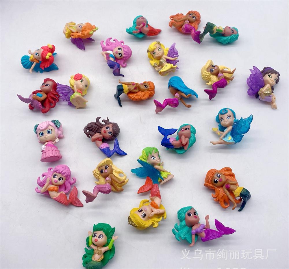 Multi Style 3.5Cm~4.5Cm Mermaid Dolls For Boys And Girls Playing House Toy Models