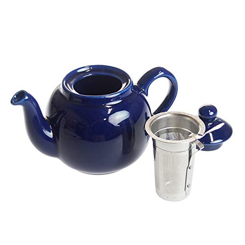 LONDON POTTERY Farmhouse Teapot, 2-Cup, Cobalt Blue