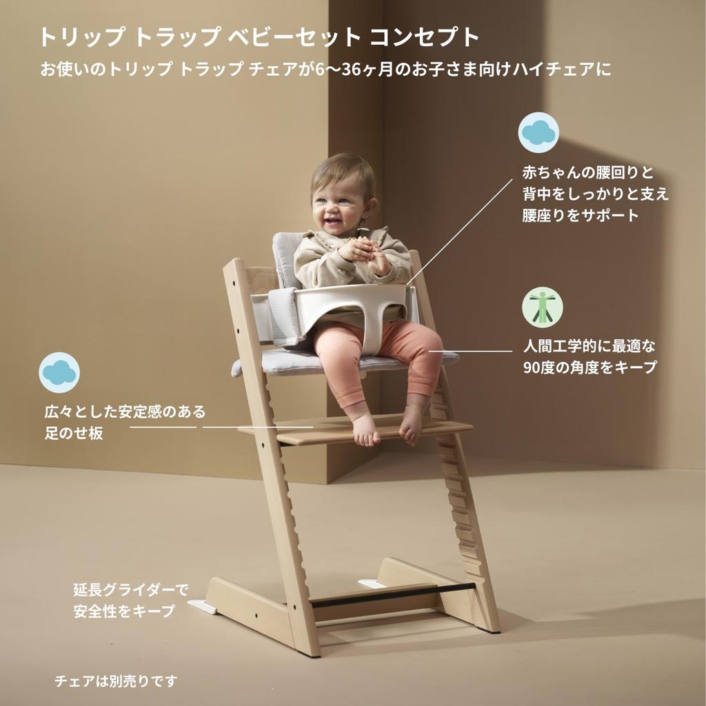 Stokke Oficiální židlička Tripp Trapp pro miminka Obsahuje dětskou židličku a vysoký dětský set Černá prodáno Vhodné pro miminka od 6 měsíců do cca 3 let Rozšiřitelná