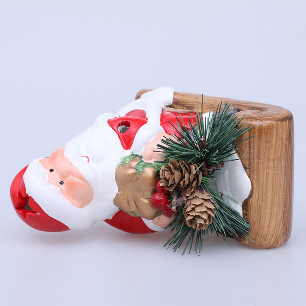 Keramik Weihnachtsdekoration Hochwertiger Weihnachtsmann Festlicher Schlitten Figuren Statuen Set für die Feiertage