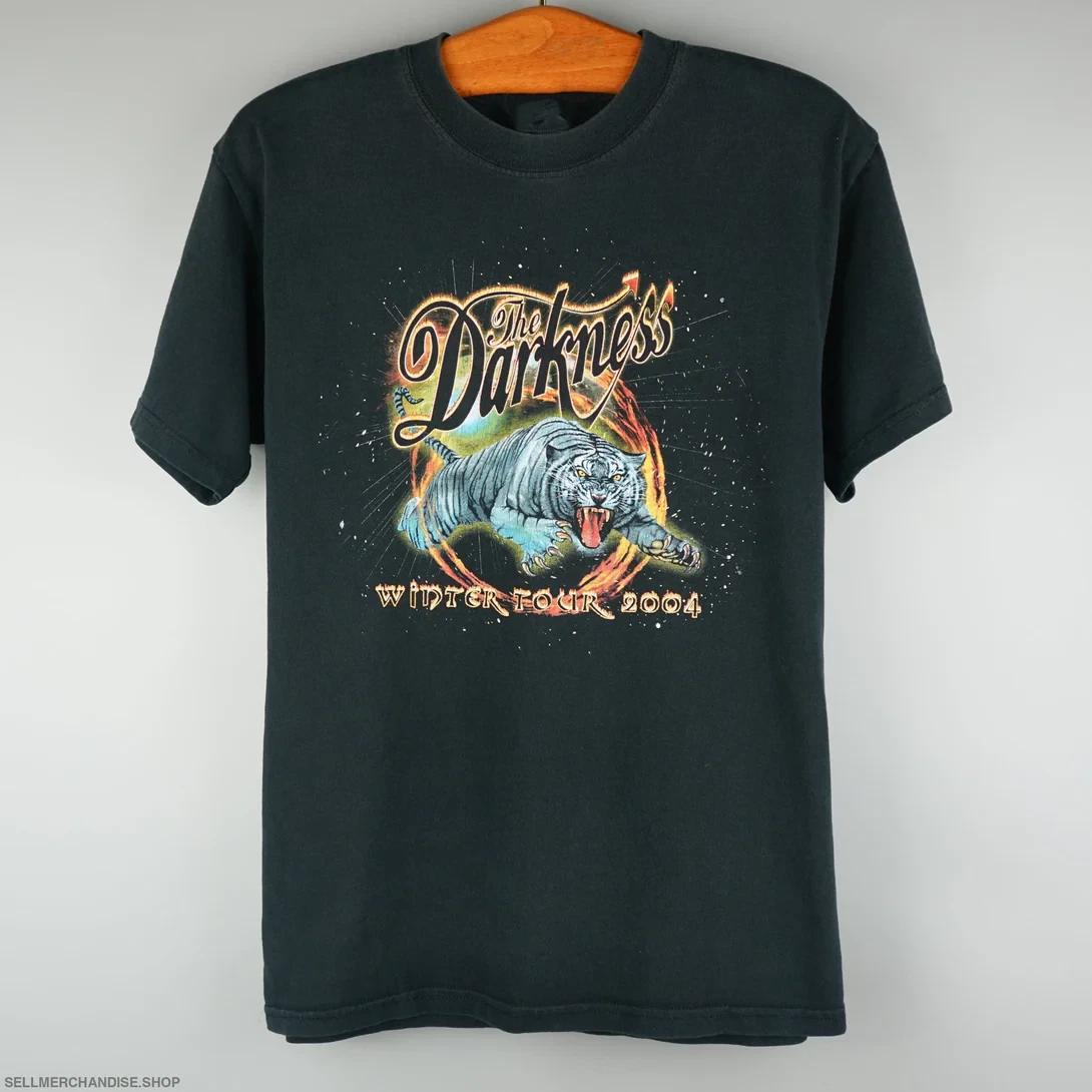 Vtg The Darkness Band Winter Tour 2004 Cotton Black T Shirt S-5XL TR558 XL