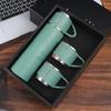 Business Stainless Steel Vacuum Flask Three-lid Gift Straight Cup Portable Outdoor Travel Mug