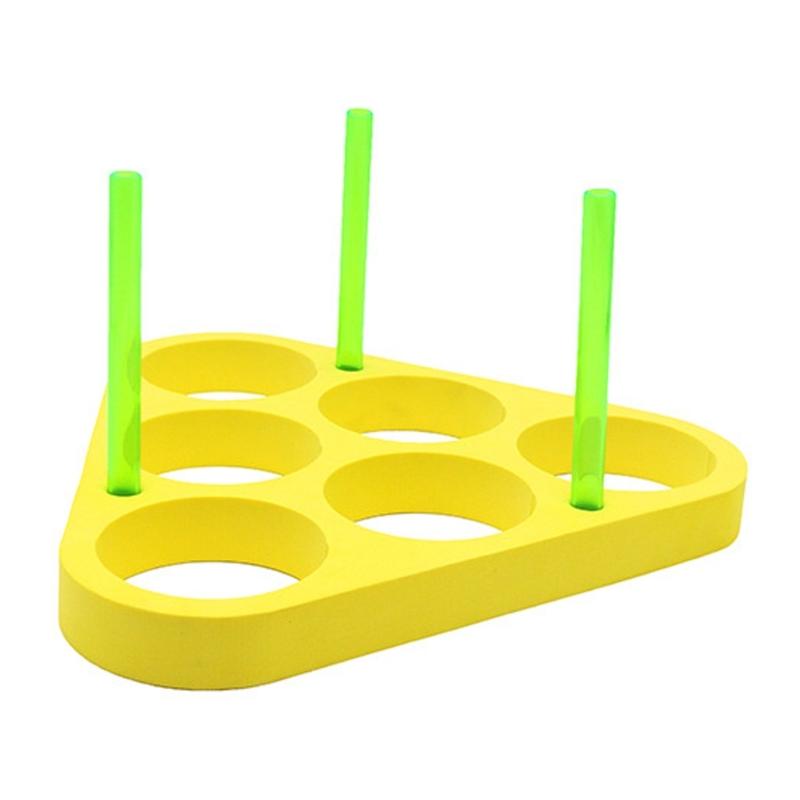 EVA Floating Foam Rings Throw Pool Game Toy with Balls Floating Foam Rings Toy with Balls for Kids Adults Outdoor Party